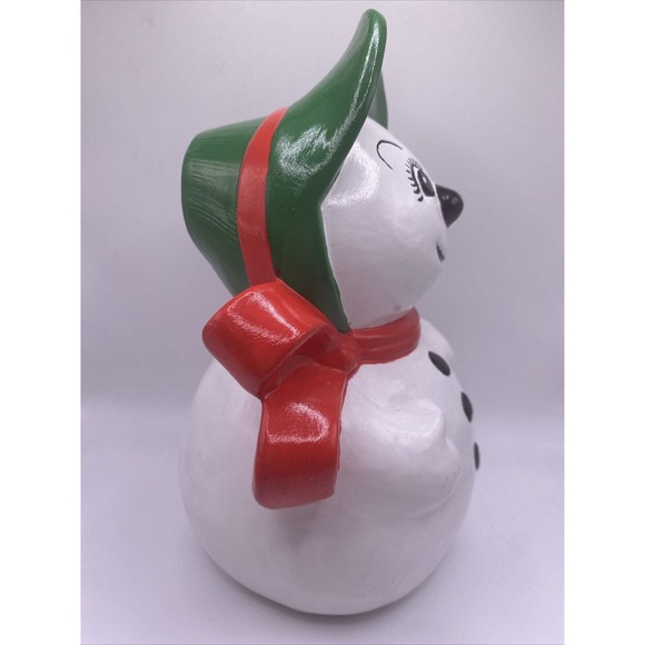 Ceramic Snow woman with Bonnet Vintage Gare Inc 1976 Handpainted Christmas - Picture 2 of 6